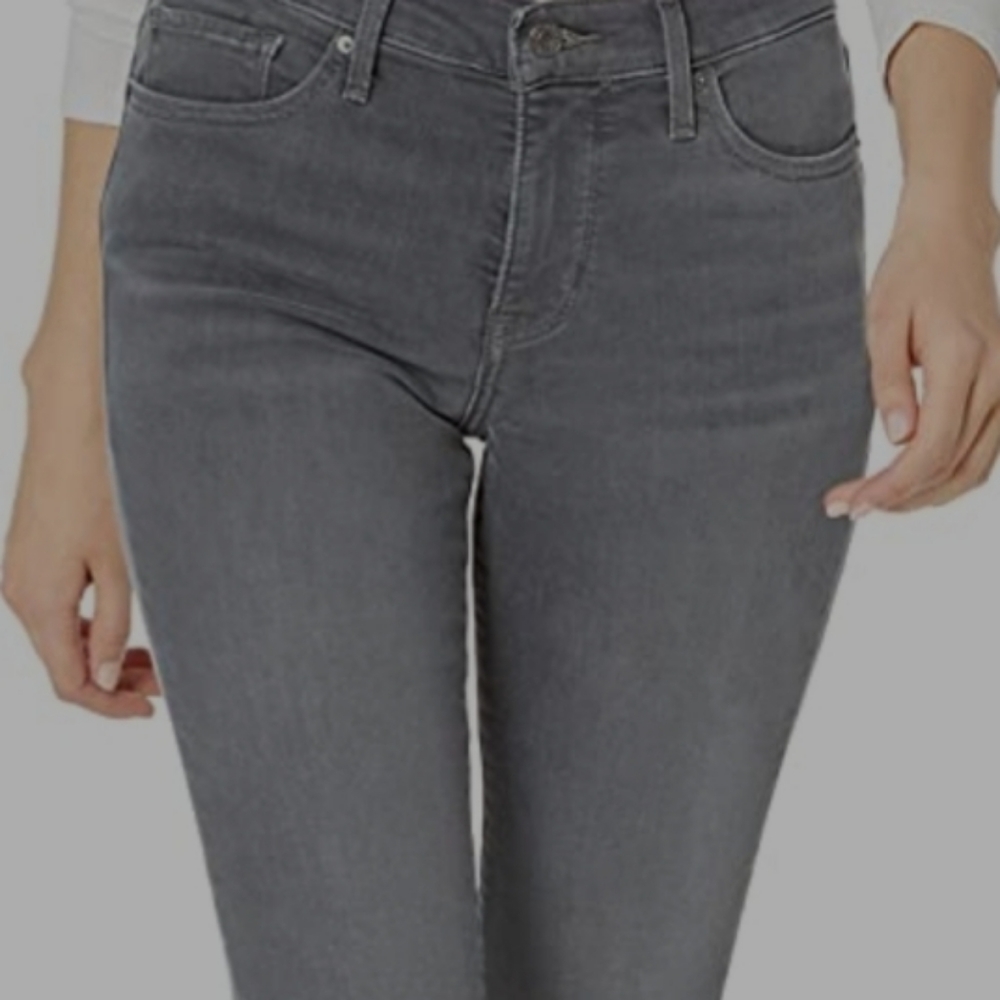 L.L. Bean Brushed Grey Denim Jean's Size 12.